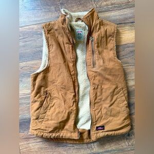 Dickies Canvas and Sherpa Vest Medium